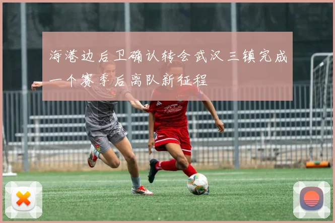 海港边后卫确认转会武汉三镇完成一个赛季后离队新征程